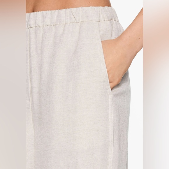 OYSHO SLIM FIT LINEN Trousers (sand) - Picture 2 of 4